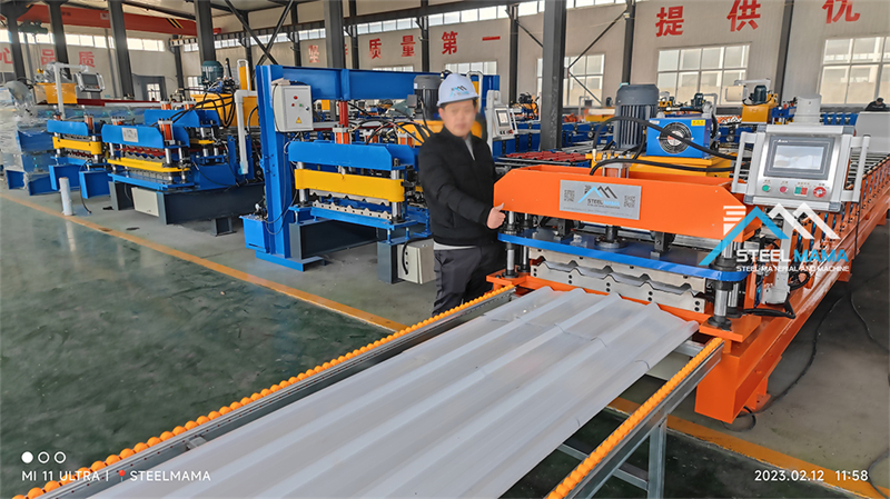 trapezoidal metal roof panels roll forming machine