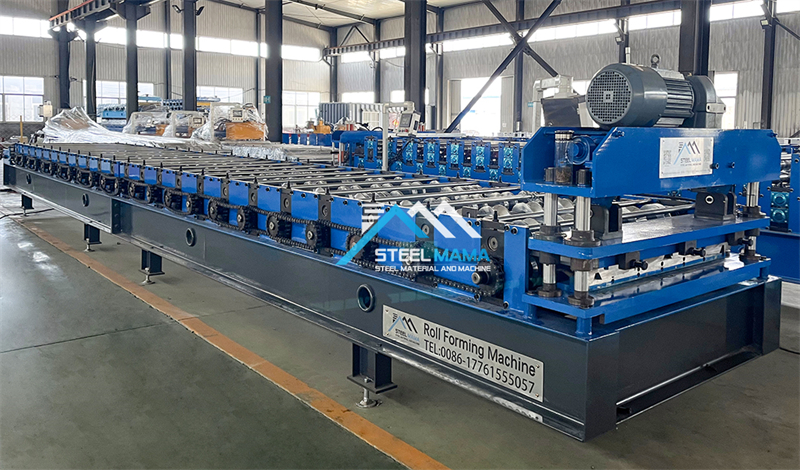 Indonesia Popular Trapezoidal Steel Roof Sheet Roll Forming Machine