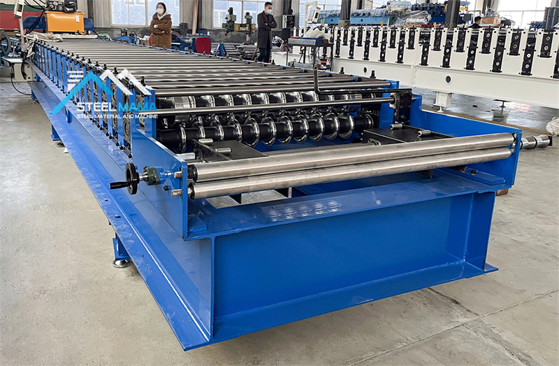 corrugated profile roof panel forming machine
