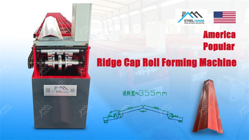 roofing ridge cap cold roll forming machine