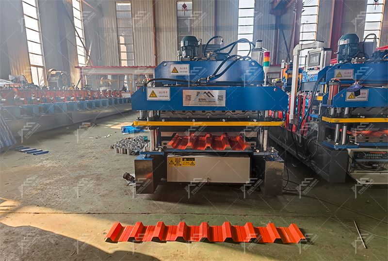 800 Q Tile And 720 Trapezoidal double layer roofing making machine