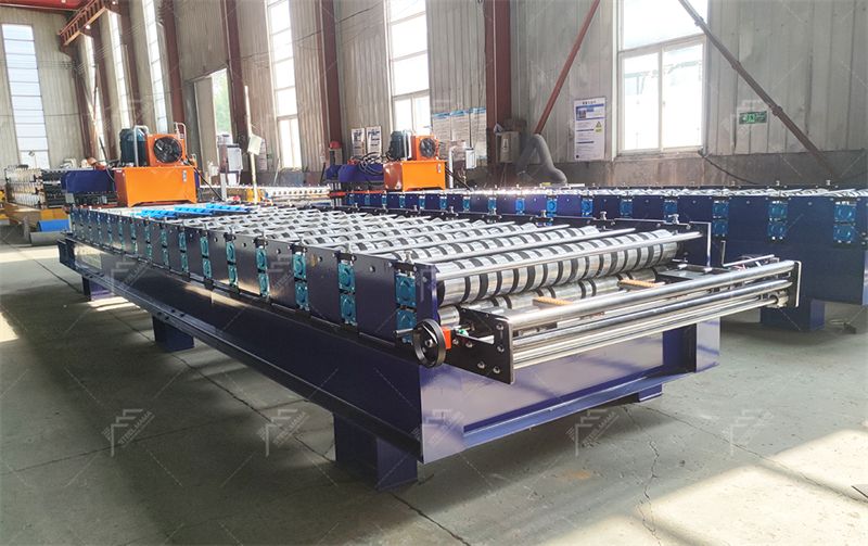 metal glazed tile roofing panel machine