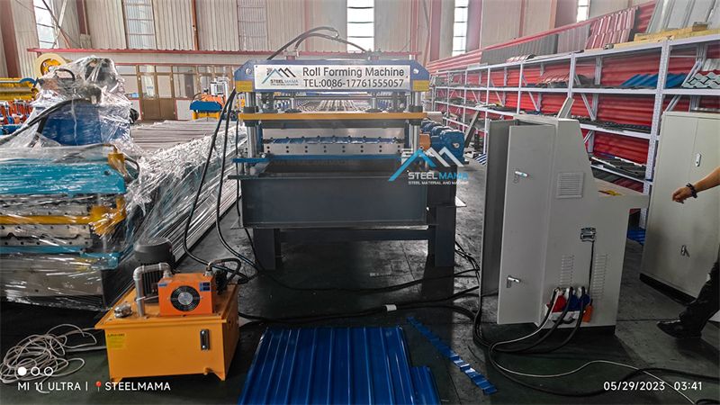 Romania Popular 810 ibr roof sheet forming machine