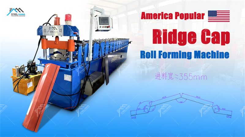 metal roof ridge cap roll forming machine