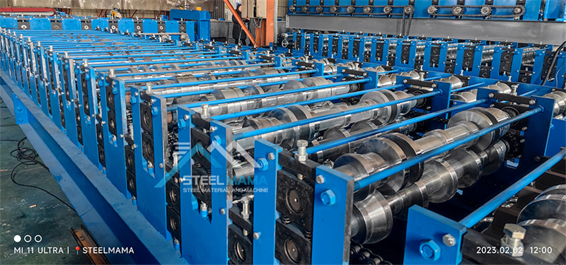 double layer forming machine for roofing sheet