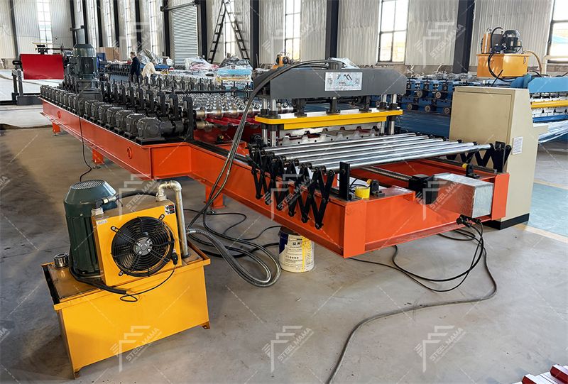 Trapezoidal metal forming machine