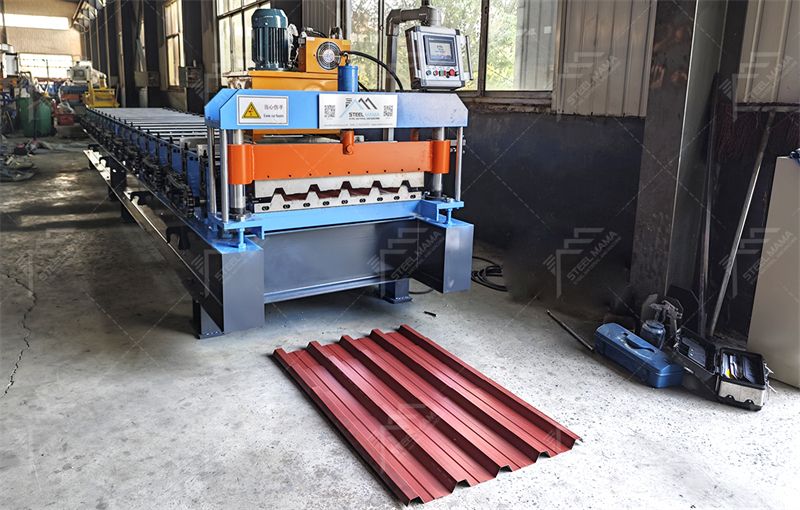 trapezoidal steel tile cold forming machine