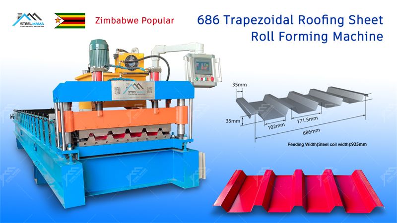 Automatic 686 Roof Panel Roll Former