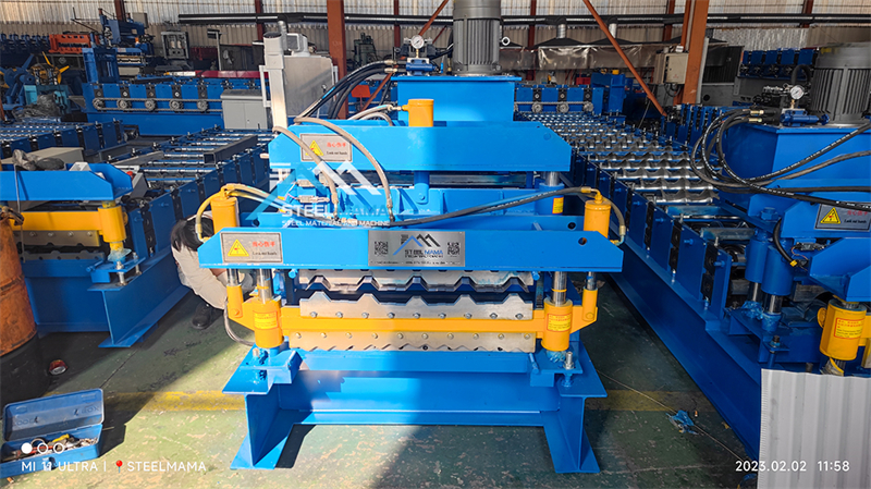 double layer glazed tile roll forming machine