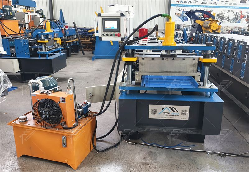 Snap lock roofing panel roll forming machine