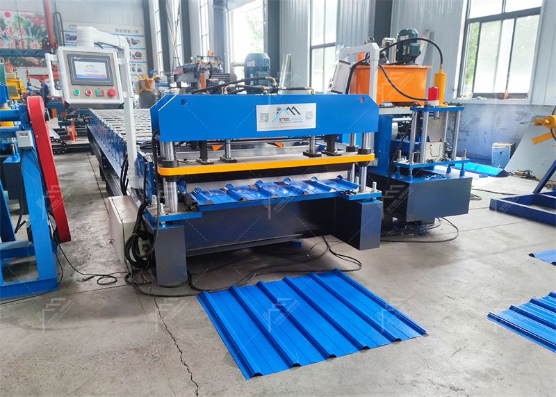 Trapezoidal Roofing Sheet Roll Forming Machine