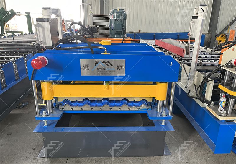 800 Glazed Q Tile Roof Sheet Roll Forming Machine