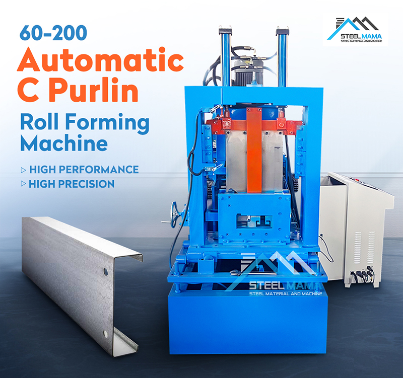 automatic c purlin forming machine