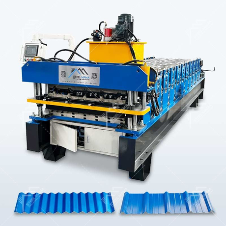 Steelmama Durable 820 IBR & 803 Corrugated Double Layer Roofing Sheet Rolling Machine for Bolivia