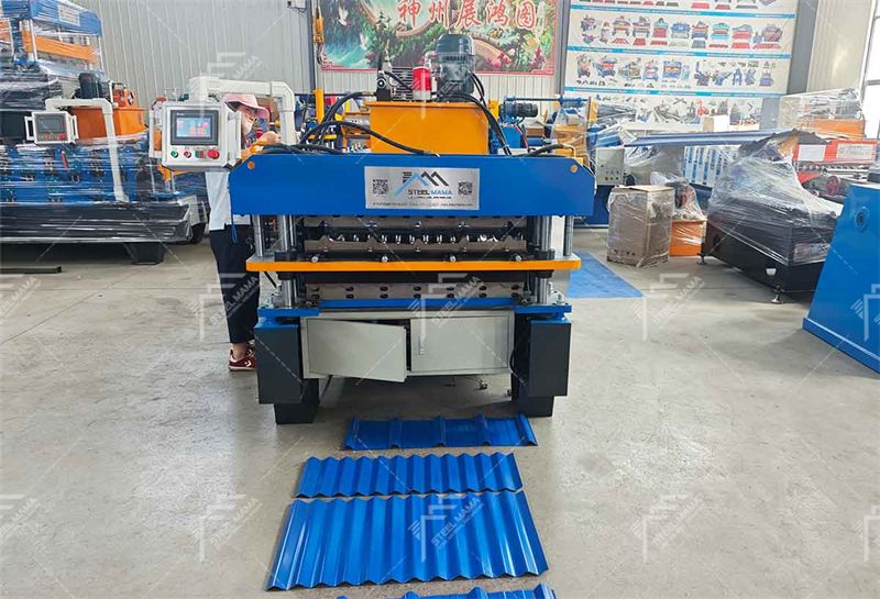 double layer corrugated sheet machine