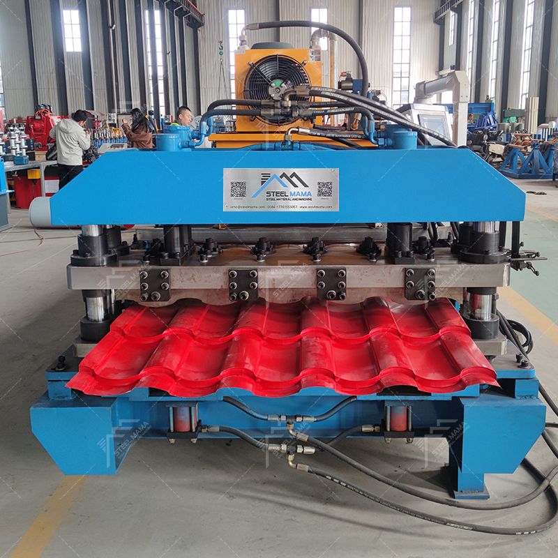 Russian Popular High Output Automatic Tile Roof Sheet Roll Forming Machine