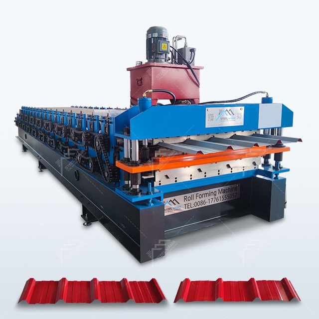 Peru Popular High Standard TR4 Trapezoidal & TR5 Trapezoidal Roofing Sheet Double Layer Machine
