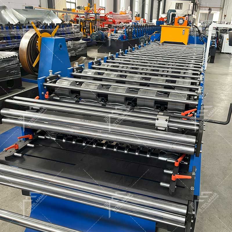 Steelmama Durable 820 IBR & 803 Corrugated Double Layer Roofing Sheet Rolling Machine for Bolivia