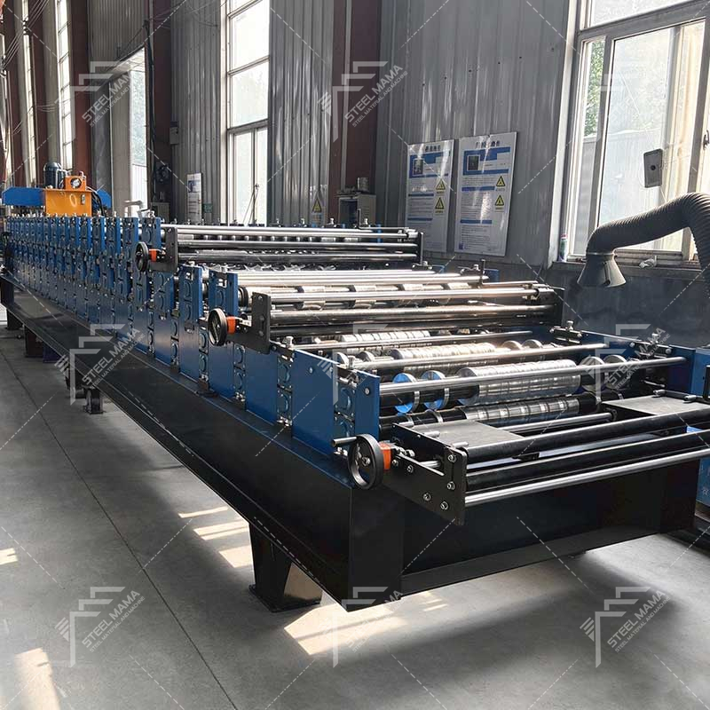 Premium 988 Corrugated & 1000 Trapezoidal & 996 Wall Panel Three Layer Roof Sheet Roll Forming Machine Line for Palestine