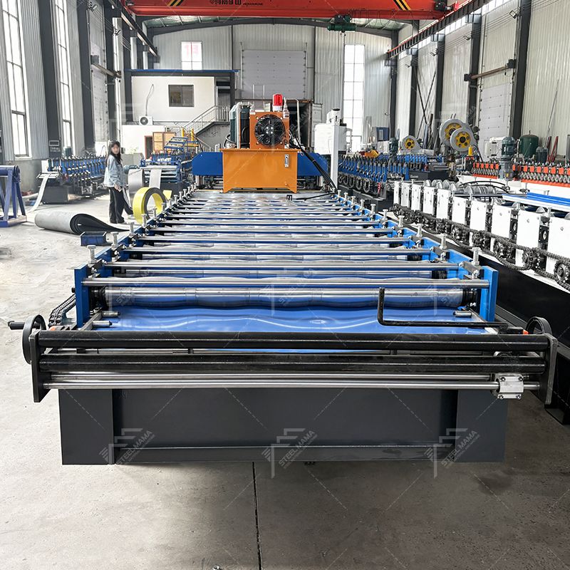 Iraq Popular High Efficiency Durable 1035 Glazed Tile Roof Sheet Roll Forming Machine