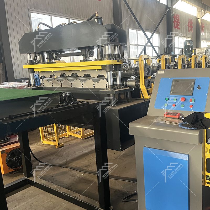 Russian Popular High Efficiency Premium Decking Floor Roll Forming Machine