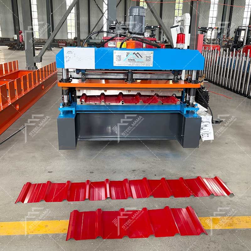Colombia Popular Easy Operation TR6 Trapezoidal Roofing Sheet Roll Forming Making Machine