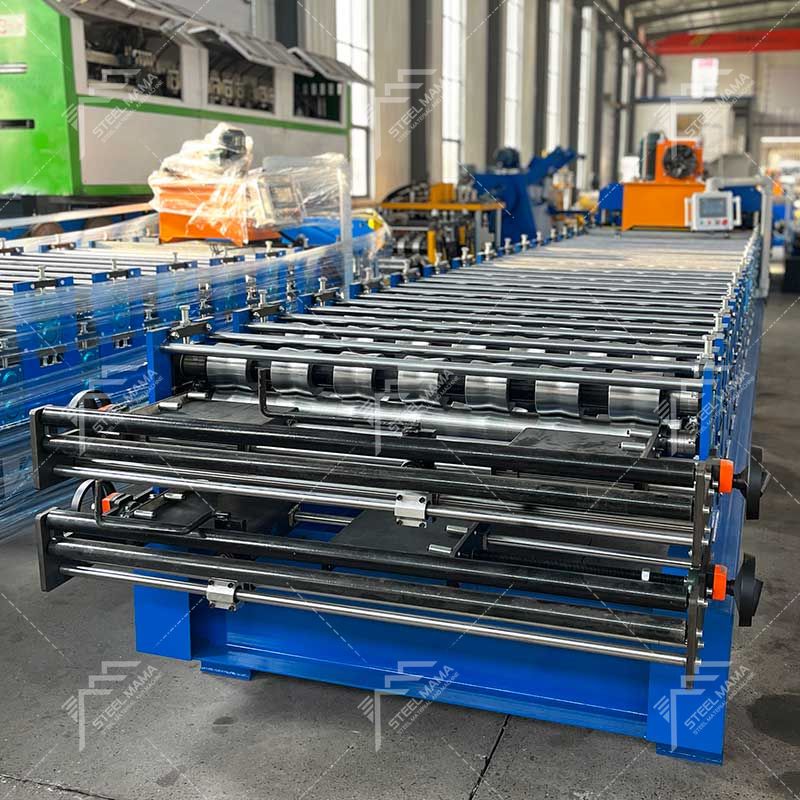 Steelmama Colombia Popular Full Automatic R101 IBR & Glazed Q Tile Roofing Sheet Double Layer Machine