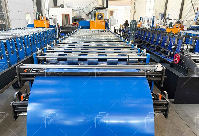 steel double layer roll forming machine
