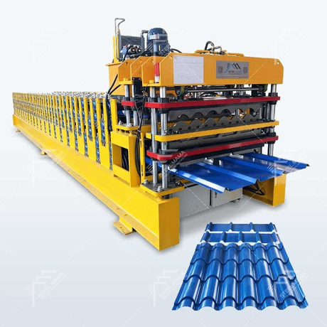 Peru Popular High Precision TR4 & TR5 & 850 Tile Roofing Sheet Three Layer Machine for Roofing Industry