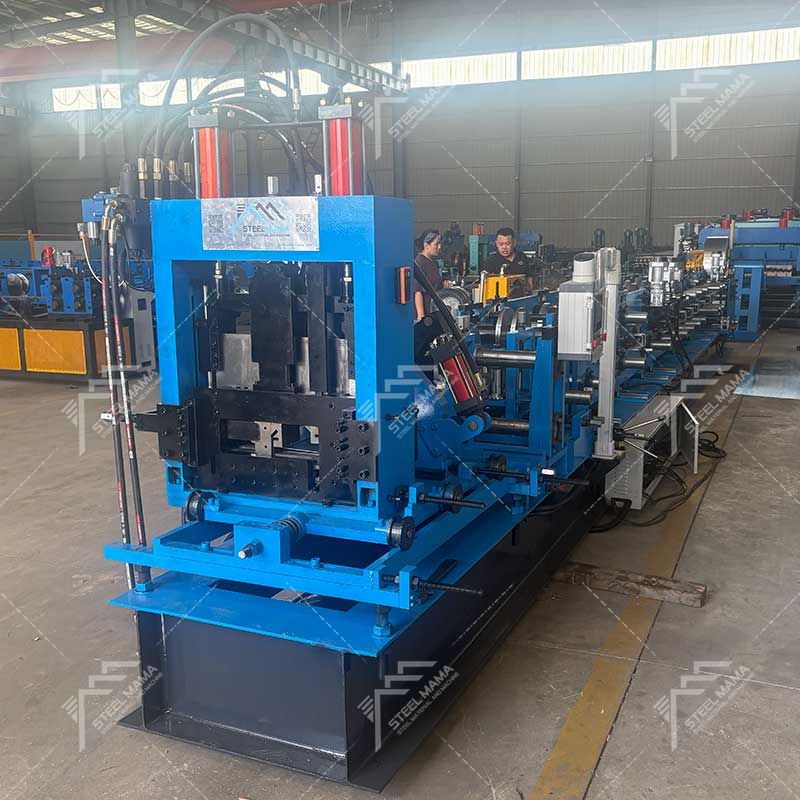 Dominican Popular High Speed CZ Purlin Roll Forming Machine Production Line