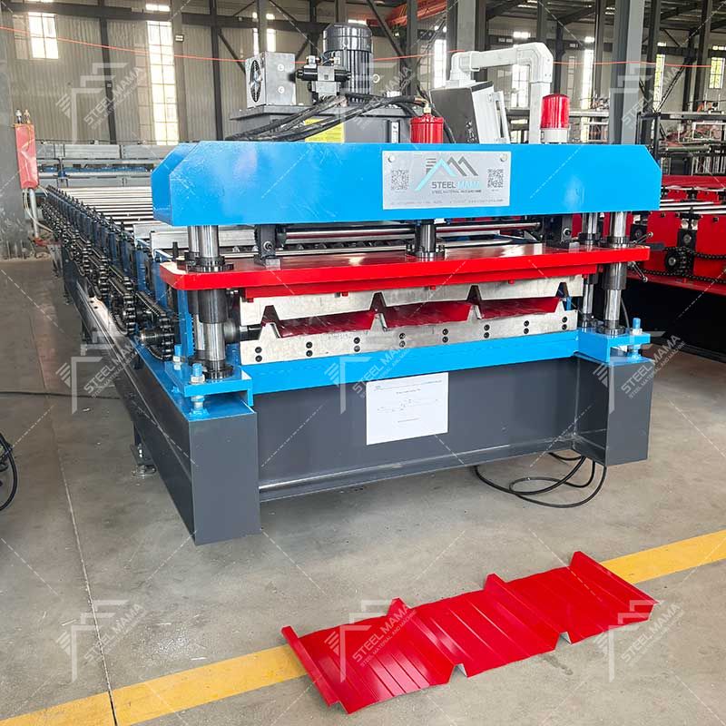 Peru Popular Full Automatic TR4 Trapezoidal Roofing Sheet Panel Roll Forming Machine Line