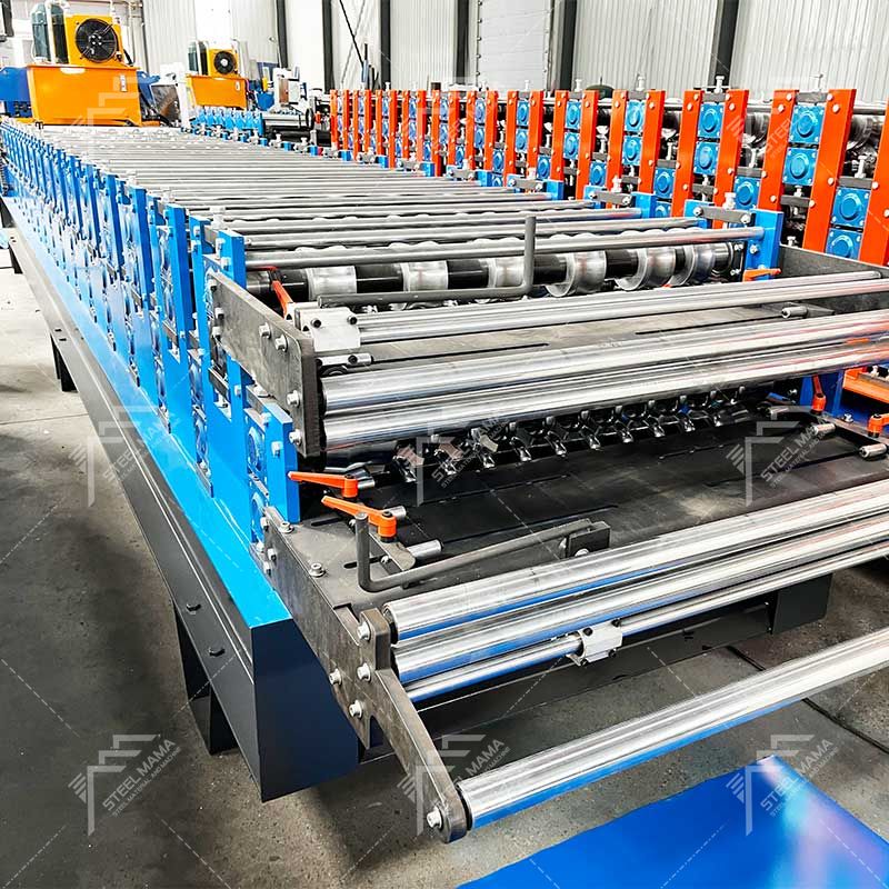 Steelmama High Efficiency 815 Tile & 803 Corrugated Roofing Sheet Double Layer Machine Manufacturer for Bolivia