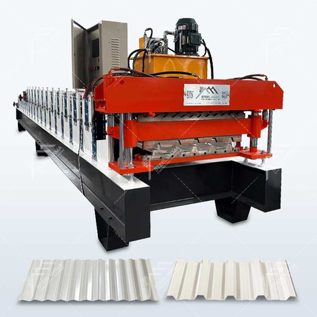 Steelmama Russian Popular Premium Color Steel 686 IBR & 762 Corrugated Roofing Sheet Double Layer Machine