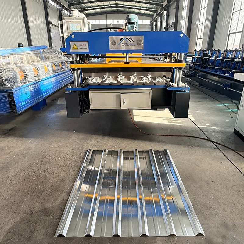 Nigeria Popular Factory Supply Premium Full Automatic Long Span Roofing Sheet Roll Forming Machine