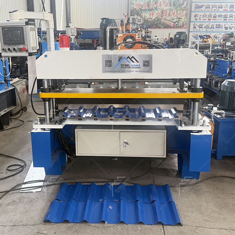 Mexico Popular High Output Trapezoidal Galvanized Iron Roofing Sheet Machine