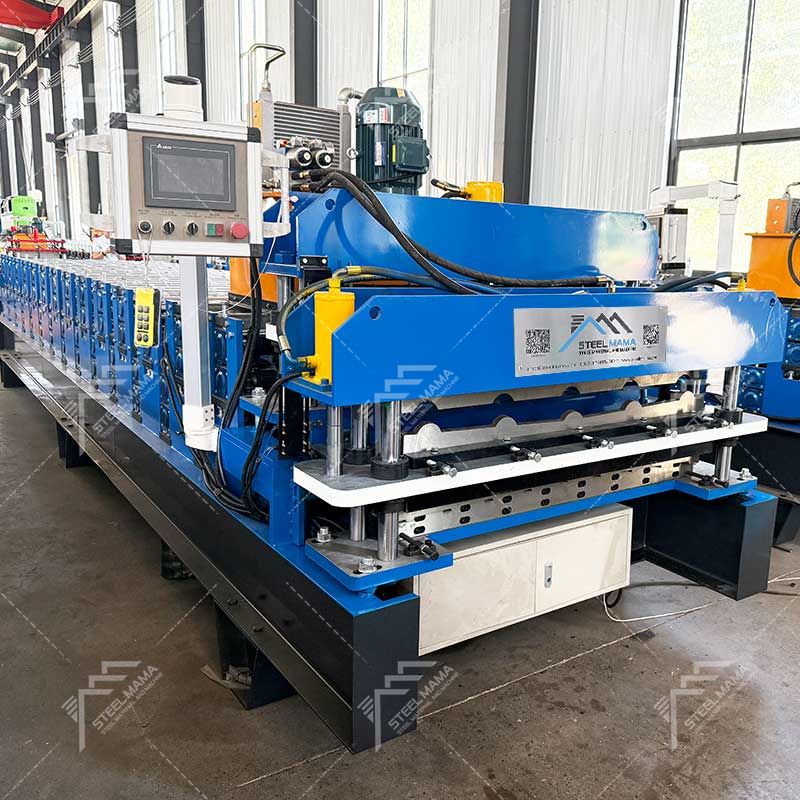 Steelmama High Output 1100 IBR & 1040 Tile Double Layer Roofing Panel Roll Forming Machine for Georgia