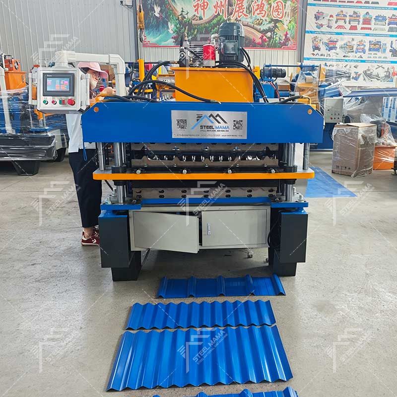 Steelmama Durable 820 IBR & 803 Corrugated Double Layer Roofing Sheet Rolling Machine for Bolivia
