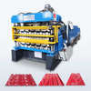 Chile Popular Durable PV6 IBR & 988 Corrugated & 1025 Tile Three Layer Sheet Roof Panel Roll Forming Machine