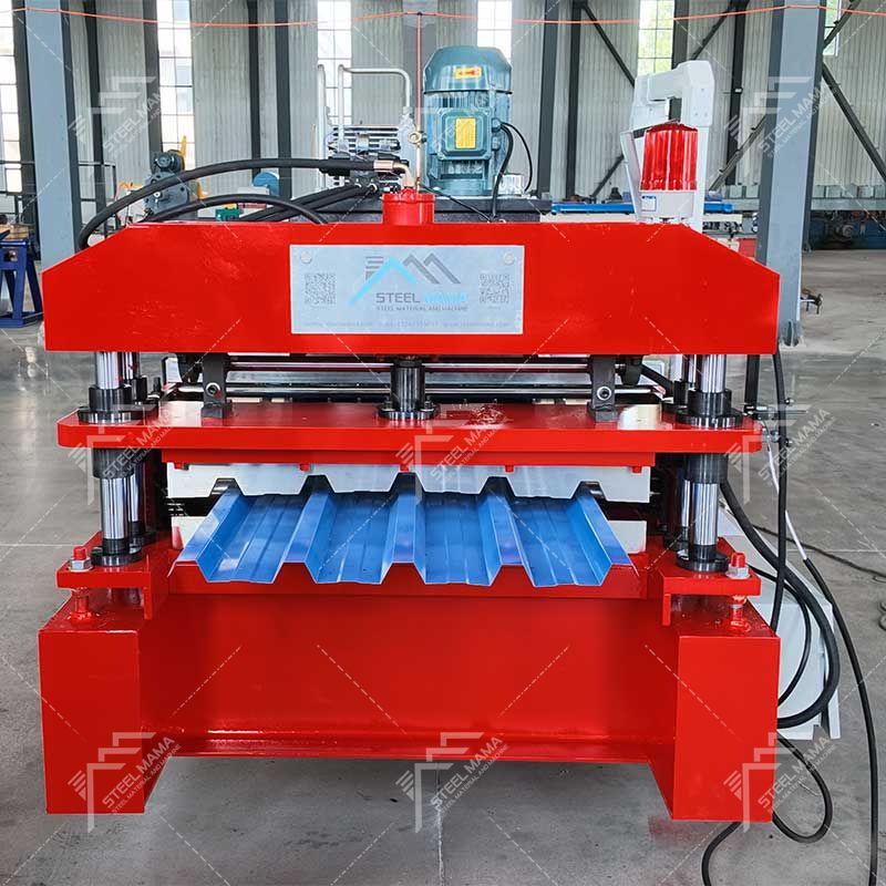 Steelmama Full Automatic 686 Trapezoidal Cold Roof Panel Sheet Roll Forming Machine for Lesotho