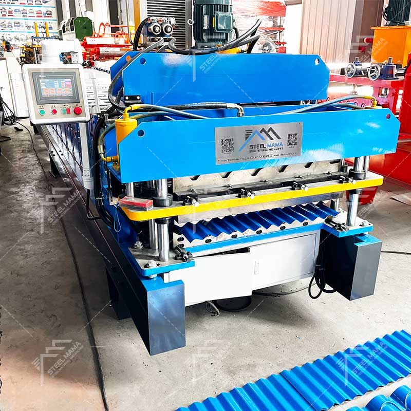Steelmama High Efficiency 815 Tile & 803 Corrugated Roofing Sheet Double Layer Machine Manufacturer for Bolivia