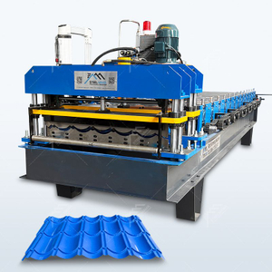 Iraq Popular High Efficiency Durable 1035 Glazed Tile Roof Sheet Roll Forming Machine