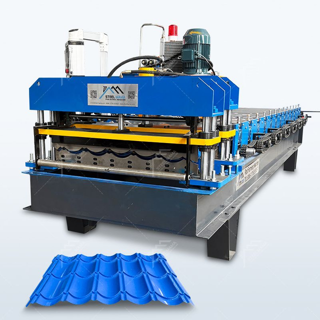 Iraq Popular High Efficiency Durable 1035 Glazed Tile Roof Sheet Roll Forming Machine