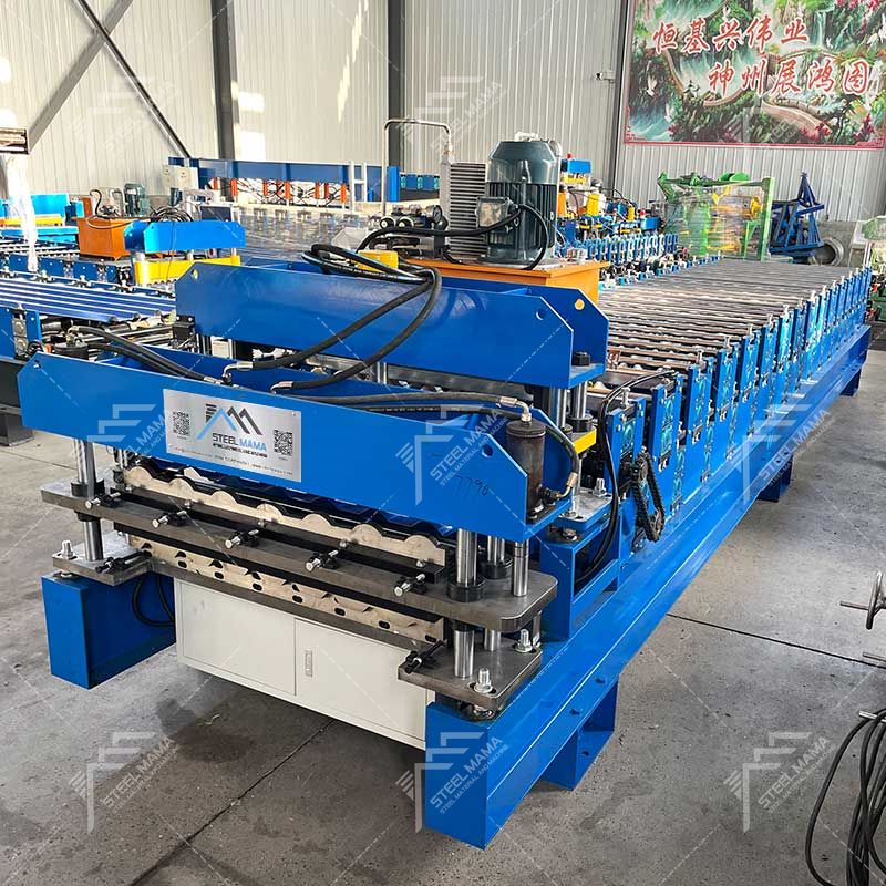 Steelmama Colombia Popular Full Automatic R101 IBR & Glazed Q Tile Roofing Sheet Double Layer Machine