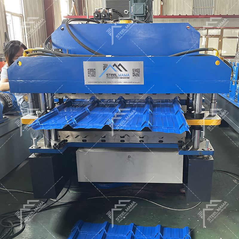 Bolivia Popular Automatic 840 Tile & 825 Corrugated Color Steel Double Layer Roof Sheet Roll Forming Machine