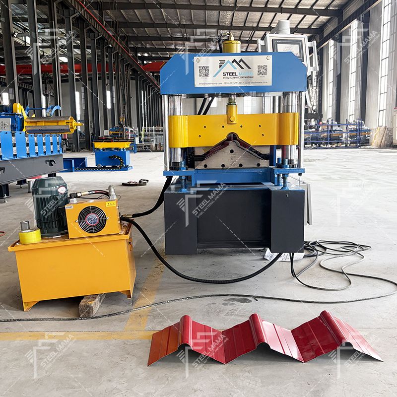 Zambia Popular High Precision Color Steel 400 Ridge Cap Roof Sheet Roll Forming Machine