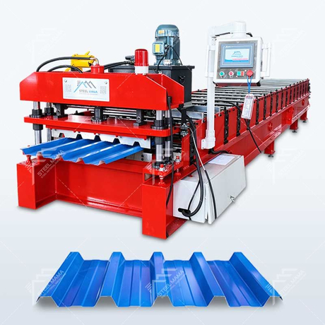 Steelmama Full Automatic 686 Trapezoidal Cold Roof Panel Sheet Roll Forming Machine for Lesotho