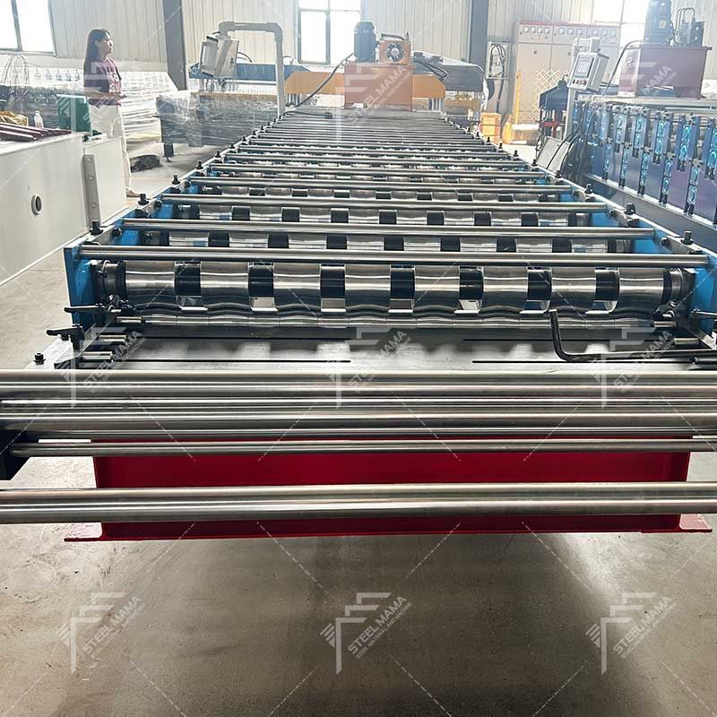 Steelmama Factory Direct Sales R101 Trapezoidal Color Steel Roofing Sheet Roll Forming Machine for Colombia