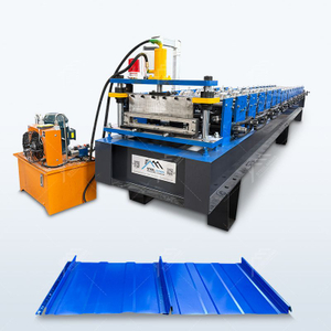 High Productivity Self Lock Standing Seam Metal Panel Roof Sheet Roll Forming Machine for Russian