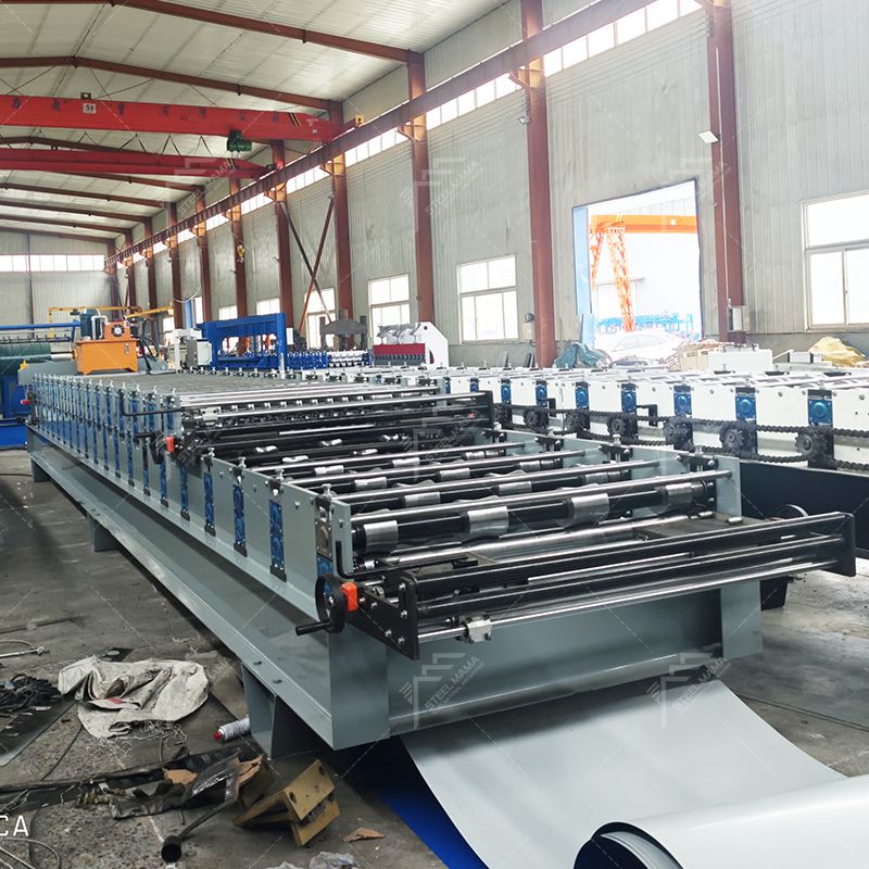 Peru Popular Full Automatic TR4 & 988 Corrugated Roofing Sheet Double Layer Machine