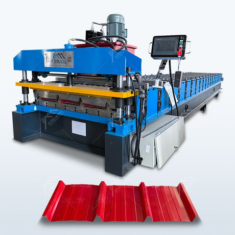 Peru Popular Automatic Aluminum Tr4 IBR Roof Sheet Steel Profile Roll Forming Machine 